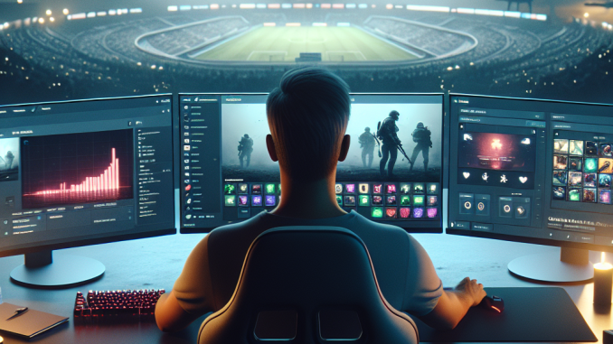 Photorealistic scene symbolizing Valve CS:GO relaunch on Steam, playerbase split, skins market